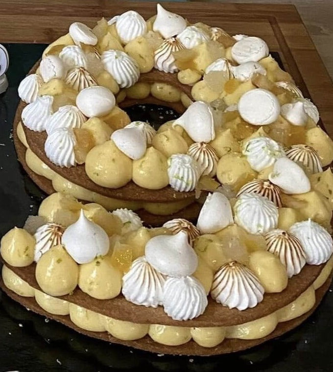 Number Cake - Façon tarte au citron meringuée