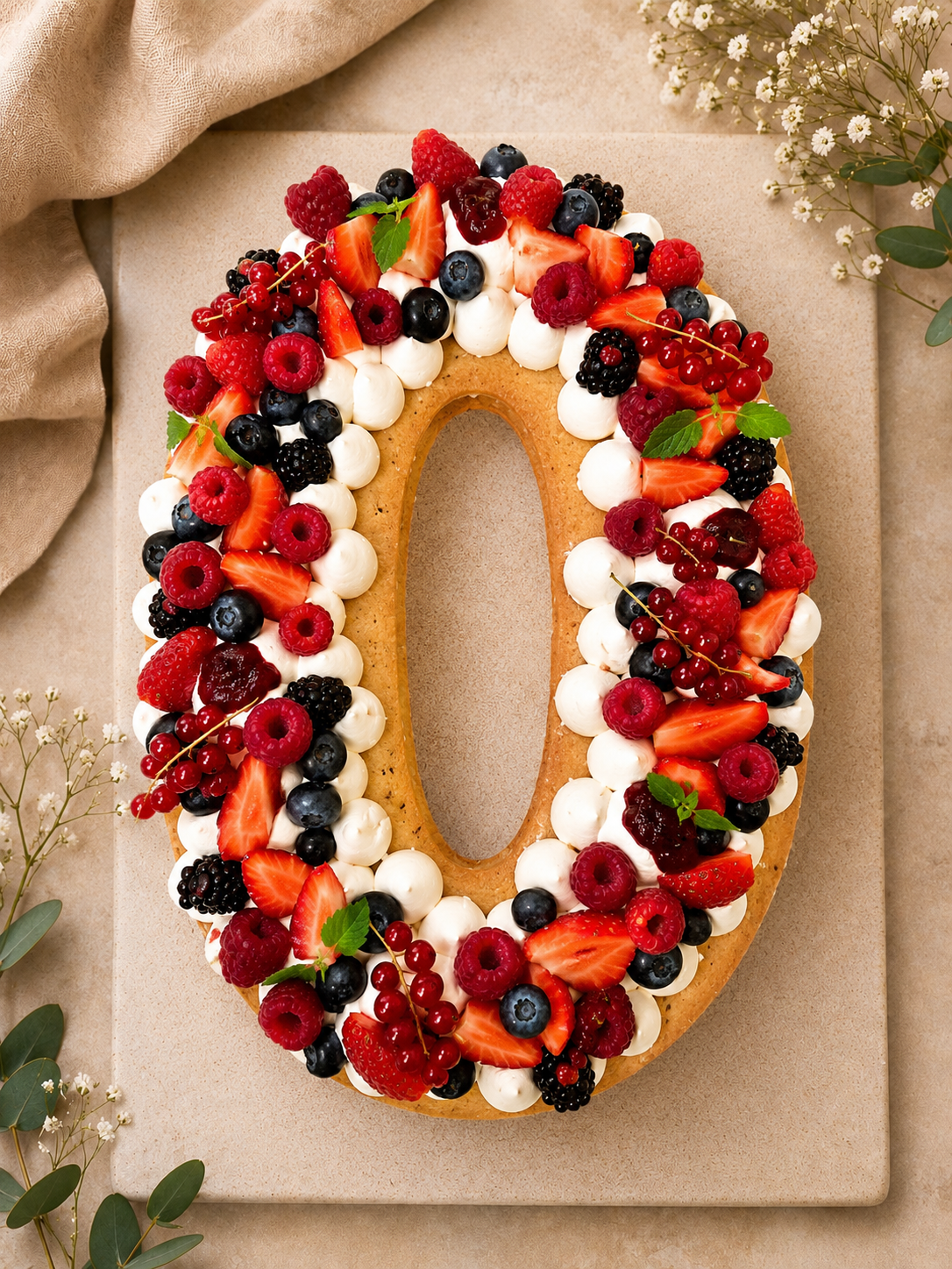 Number Cake - Fruits rouges